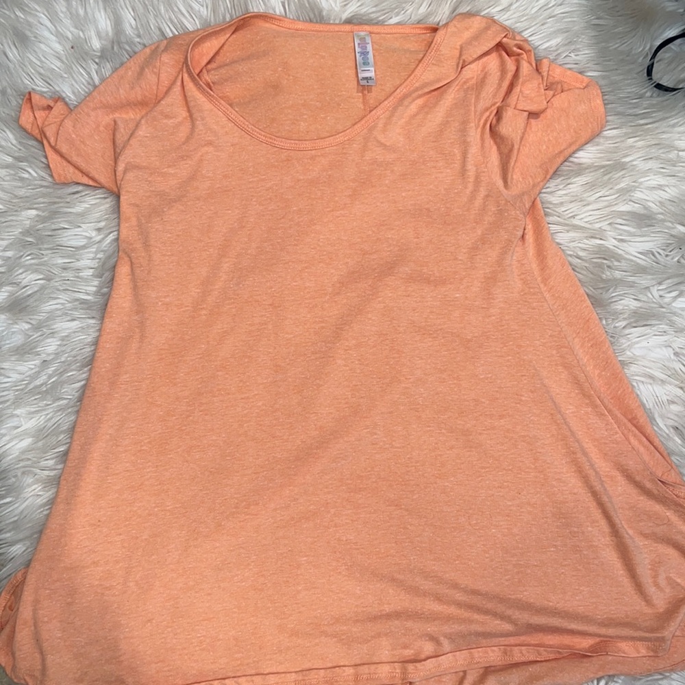 Orange solid small lularoe t shirt